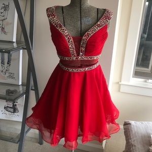 Red Rachel Allan Prom/Homecoming Dress